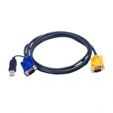 ATEN 1.8M USB KVM Cable with 3 in 1 SPHD and built-in PS/2 to USB converter [2L-5202UP]