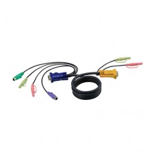 ATEN 1.2M PS/2 KVM Cable with 3 in 1 SPHD and Audio [2L-5301P]