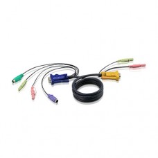 ATEN 1.8M PS/2 KVM Cable with 3 in 1 SPHD and Audio [2L-5302P]