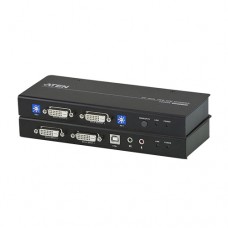 ATEN USB DVI Dual View Cat 5 KVM Extender (1024 x 768@60m) [CE604]