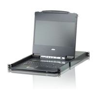 ATEN Single Rail 8-Port DVI FHD LCD KVM Switch [CL6708MW-AT-AG]