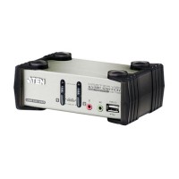 ATEN 2-Port PS/2-USB VGA/Audio KVMP Switch with OSD [CS1732B]