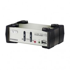 ATEN 2-Port PS/2-USB VGA/Audio KVMP Switch with OSD [CS1732B]