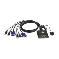 ATEN 2-Port USB VGA Cable KVM Switch with Remote Port Selector [CS22U]
