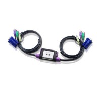ATEN KVM Switch PS/2 Cable 2-port with Audio [CS62AZ]