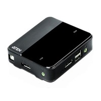ATEN 2-Port USB DisplayPort/Audio KVM Switch (4K Supported and Cables included) [CS782DP]