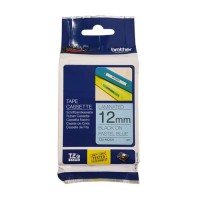BROTHER 12Mm Black On Pastel Blue 4 Meter [TZE-MQ531]