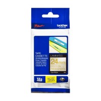 BROTHER 24Mm Gold On Premium White 8 Meter [TZE-PR254]