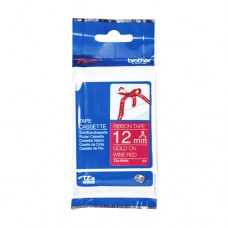 BROTHER 12Mm Gold Onred Ribbon Tape 4 Meter (Ribbon) [TZE-RW34]