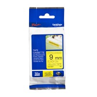 BROTHER Strong Adhessive Black on Yellow Tapes 9mm [TZE-S621]