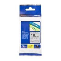 BROTHER Strong Adhessive Black on Matte Silver Tapes 18mm [TZE-SM941]