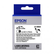 EPSON LK-4WBA5-BLACK ON WHITE HT SHRINK DIA.5 [C53S654520]