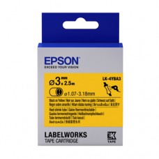 EPSON LK-4YBA3-BLACK ON YELLOW HT SHRINK DIA.3 [C53S654521]