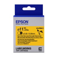 EPSON LK-6YBA11-BLK ON YELOW HT SHRINK DIA.11 [C53S656516]