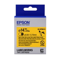 EPSON LK-6YBA14-BLK ON YELOW HT SHRINK DIA.14 [C53S656517]