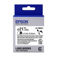 EPSON LK-7WBA21-BLK ON WHITE HT SHRINK DIA.21 [C53S657512]