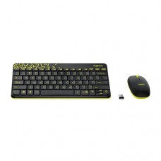 Logitech Nano Wireless Combo MK240 Black / Chartreuse [920-008202]