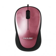 Prolink 1000Dpi 3-Button Optical USB Mouse Blister Box [PMO630U - Pink]