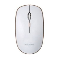 Prolink 800-1600Dpi 3-Button 2.4Ghz Wireless USB Mouse [PMW6006 - White Gold]