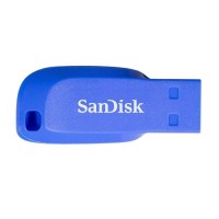 Sandisk Cruzer Blade USB Flash Drive 16GB - Electric Blue [SDCZ50C-016G-B35BE]
