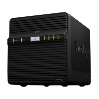 Synology 4-bay NAS DiskStation (Realtek RTD1293 Dual Core 1.4 GHz , 1GB DDR4 , 3.5” or 2.5” SATA ,  1 x LAN Port - 1G) - Basic [DS418j (Basic)]