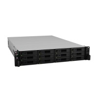 Synology 12-bay NAS RackStation (Intel Atom C3538 Quad Core 2.1 GHz , 4GB DDR4 , 3.5” or 2.5” SATA , Redundant Power Supply) - Basic [RS2418RP+ (Basic)]