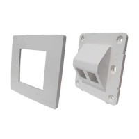 DINTEK 2 Port UK Style Angled Designer CurvaPlate [1303-12041]