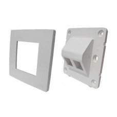 DINTEK 2 Port UK Style Angled Designer CurvaPlate [1303-12041]