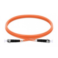 DINTEK ST-ST Fiber Optic Duplex  Multi Mode Patch Cord - 3 Meter [2104-01017]
