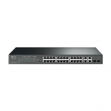 TP-LINK 24-Port 10/100Mbps + 4-Port Gigabit Smart PoE+ Switch [T1500-28PCT(TL-SL2428P)]
