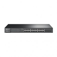TP-LINK JetStream 24-Port Gigabit Smart PoE+ Switch with 4 SFP Slots [T1600G-28PS(TL-SG2424P)]