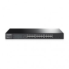 TP-LINK JetStream 24-Port Gigabit L2 Managed Switch with 4 SFP Slots [T2600G-28TS(TL-SG3424)]