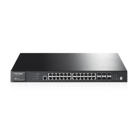 TP-LINK 24-Port Layer 2 Managed Gigabit Switch w/ 4x 10GbE SFP Ports [T2700G-28TQ-L1000]