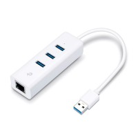 TP-LINK USB 3.0 3-Port Hub & Gigabit Ethernet Adapter 2 in 1 USB Adapter UE330 [UE330]