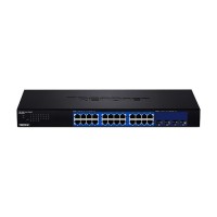 TRENDNET 28-Port Web Smart Switch with 24 x Gigabit Ports [TEG-30284 (10G)]
