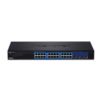 TRENDNET 28-Port Web Smart Switch with 24 x Gigabit Ports [TEG-30284 (10G)]