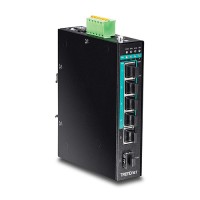 TRENDNET 5-Port Hardened Industrial Gigabit PoE+ DIN-Rail Switch [TI-PG541 (PoE+)]