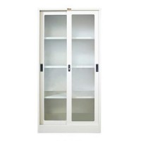 Lion Cupboard Glass Sliding Door 3-Shelf