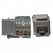 3M Cat6 RJ-45 Jack VOL-RJ45-UC6-W - White 3M Cat6 RJ-45 Jack VOL-RJ45-UC6-W - White
