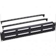 D-LINK Patch Panel CAT5e UTP Keystone 48 Port Fully Loaded NPP-5E1BLK481