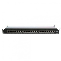 D-LINK Patch Panel CAT6 Shielded Keystone 24 Port Loaded NPP-C62BLK241