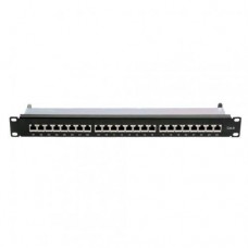 D-LINK Patch Panel CAT6 Shielded Keystone 24 Port Loaded NPP-C62BLK241
