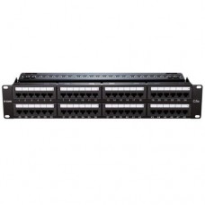 D-LINK Patch Panel CAT6 UTP Keystone 24 Port Fully Loaded NPP-C61BLK241