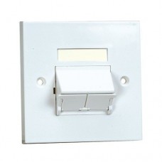 PANDUIT Single Gang Shuttered Faceplate NKUKS2SAW