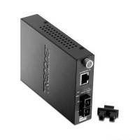 TRENDNET 10/100Base-TX to 100Base-FX Single Mode Fiber Converter (100KM) TFC-110S100
