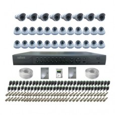 NATHANS Paket 32 Channel Camera AHD 1.0MP + Kabel RG6 + Power NATHANS Paket 32 Channel Camera AHD 1.0MP + Kabel RG6 + Power