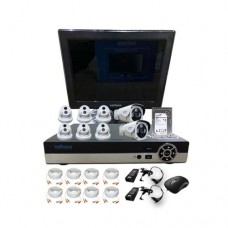 NATHANS Paket 8 Camera AHD 1.3MP + LED Monitor 15 Inch
