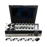 NATHANS Paket Super AHD 16 Channel 2.0MP + LED Monitor 15 Inch