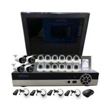 NATHANS Paket Super AHD 16 Channel 2.0MP + LED Monitor 15 Inch