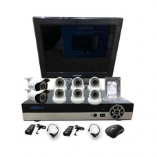 NATHANS Paket Super AHD 8 Channel  2.0MP + LED Monitor 15 Inch